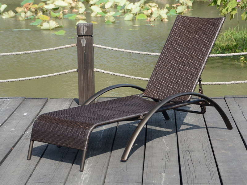 Lounge Rattan, pat de zi în aer liber, piscină de înot YQ-RB-436