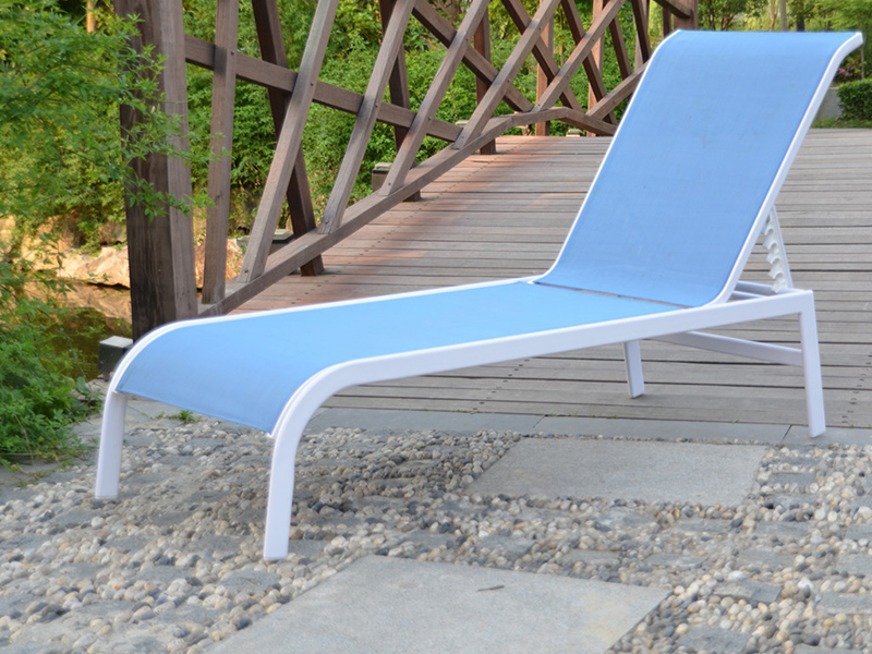Lounge în aer liber din aluminiu, pat de zi, scaun de salon de relaxare în aer liber YQ-TB-435
