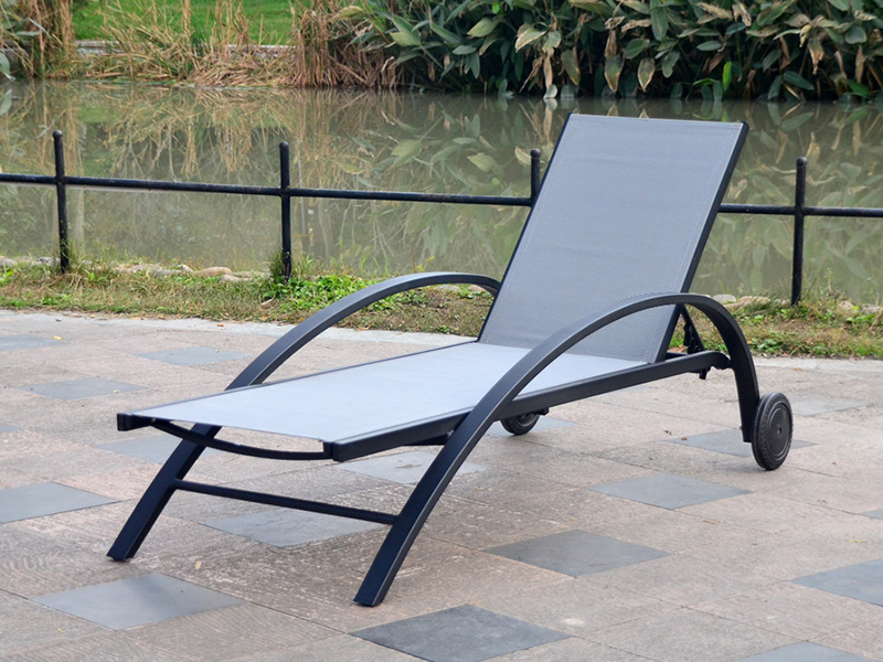 Lounger de soare din aluminiu, paturi de soare din aluminiu YQ-TB-510
