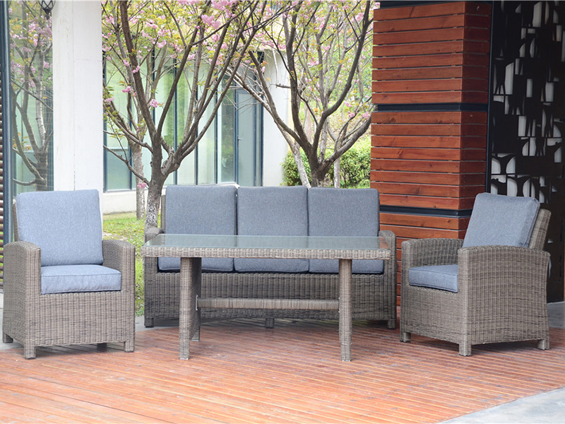 Rattan țesut mobilier exterior, mobilier de grădină YQR-501